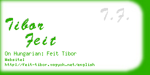 tibor feit business card